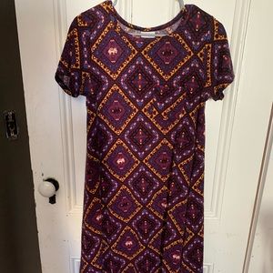 purple/multicolored LulaRoe dress